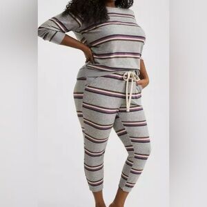 Torrid Sleep lounge jogger grey and purple pants size 4X